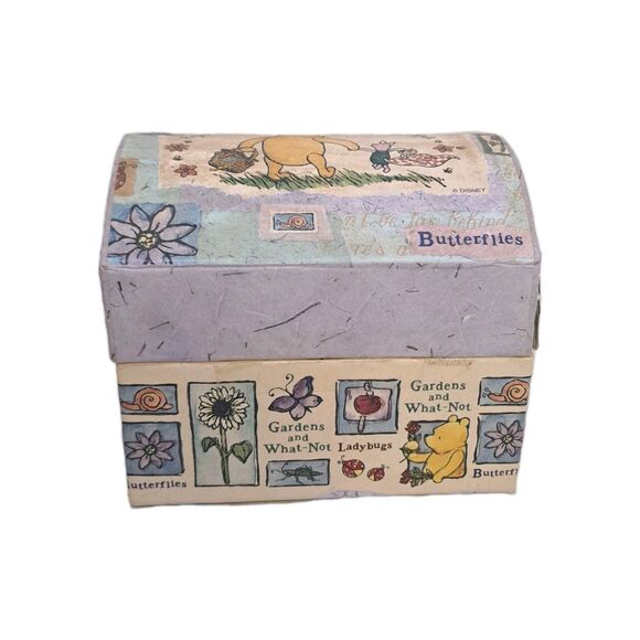 Disney Other - Disney's Classic Pooh Tri-Coastal NYC Cardboard Trinket Jewelry Box Chest Winnie